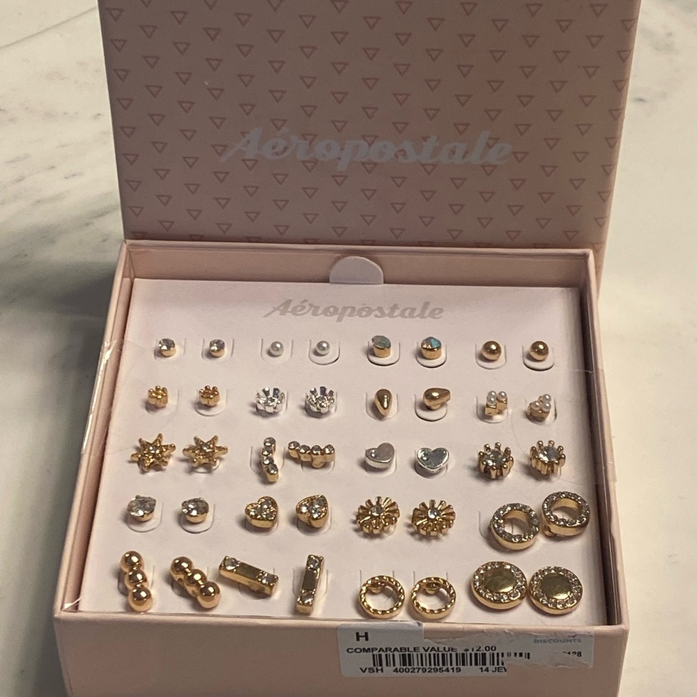 Aeropostale Mixed Metal Earring Collection